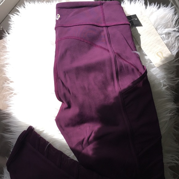 lululemon athletica Pants - NWT Lululemon Wild and Free Tight-Maroon. Size 6